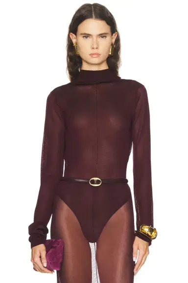 SAME Open Back Knit Bodysuit | Thumbnail 1 SAME Open Back Knit Bodysuit | Thumbnail 1