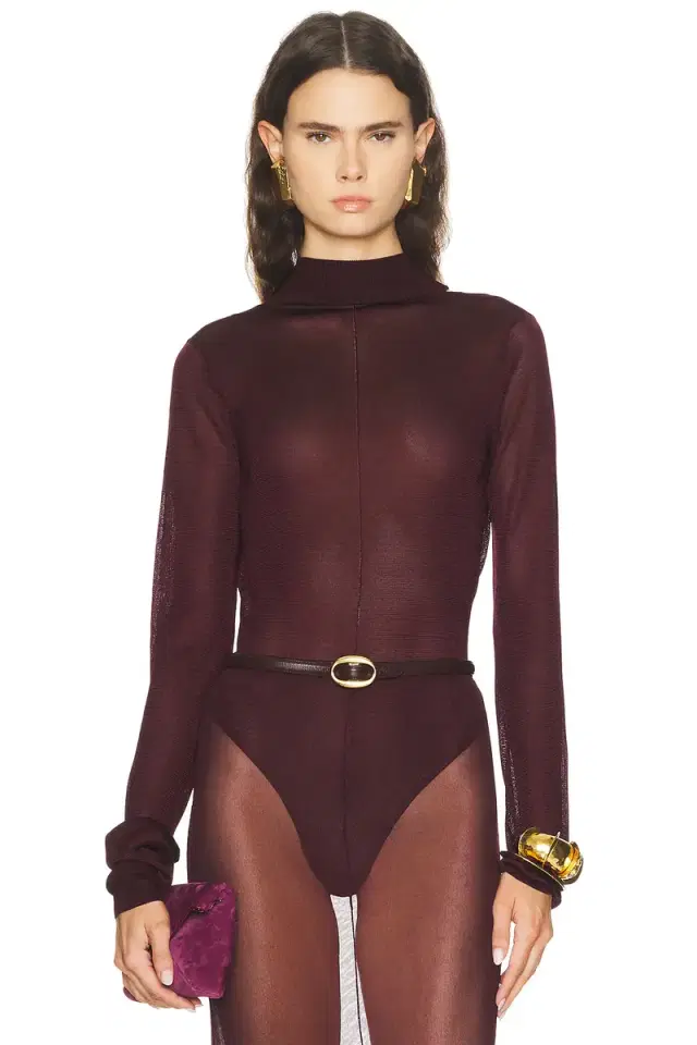 SAME Open Back Knit Bodysuit