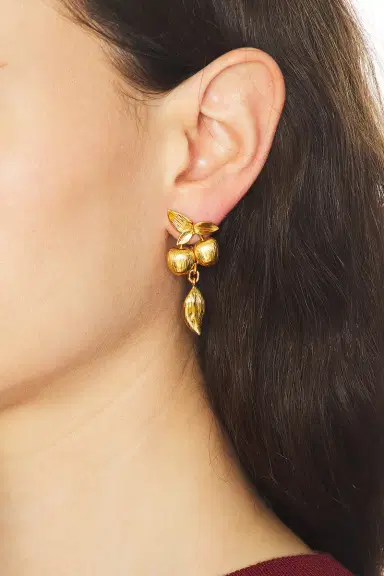 Saint Laurent Bo Cerise PM Earrings | Thumbnail 2