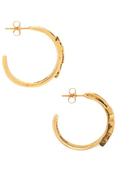 Saint Laurent Creole Roche Earrings | Thumbnail 3 Saint Laurent Creole Roche Earrings | Thumbnail 3