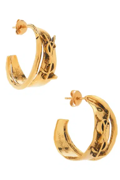Saint Laurent Creole Roche Earrings | Thumbnail 1 Saint Laurent Creole Roche Earrings | Thumbnail 1