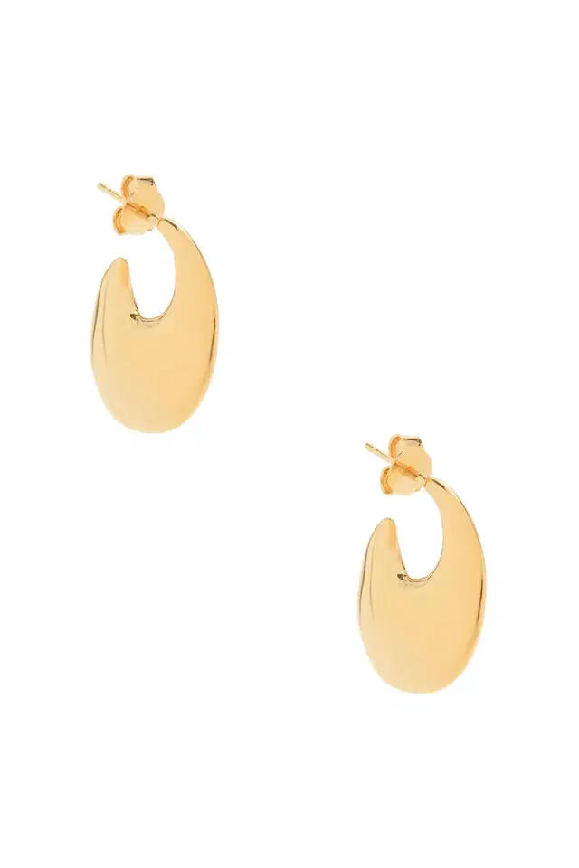Bo Creole Plate Earrings