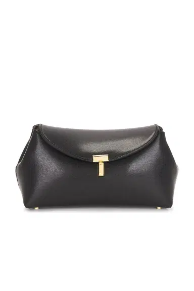 Toteme Mini T-Lock Leather Clutch | Thumbnail 1