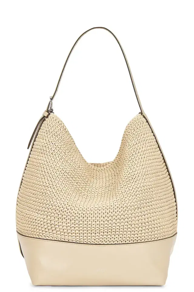 Toteme Belted Woven Leather Tote Bag