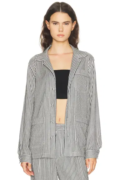 Tom Ford Striped Silk Pyjama Shirt | Thumbnail 2 Tom Ford Striped Silk Pyjama Shirt | Thumbnail 2