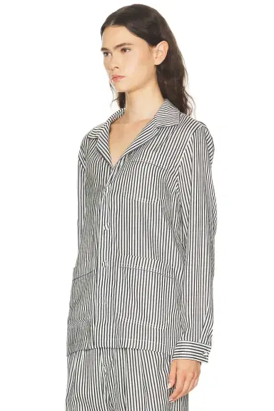 Tom Ford Striped Silk Pyjama Shirt | Thumbnail 3 Tom Ford Striped Silk Pyjama Shirt | Thumbnail 3