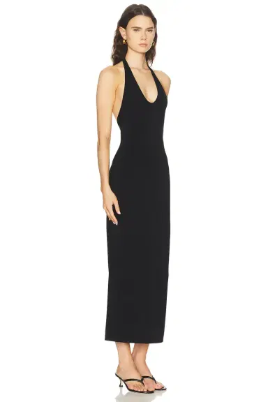 TOTEME Compact Knit Halter Dress | Thumbnail 2 TOTEME Compact Knit Halter Dress | Thumbnail 2