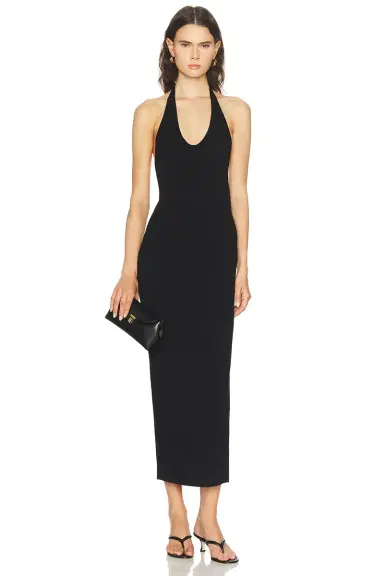 TOTEME Compact Knit Halter Dress | Thumbnail 1 TOTEME Compact Knit Halter Dress | Thumbnail 1