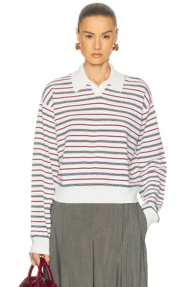 EAVES Whinifred Knit Polo | Thumbnail 3