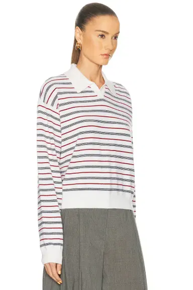 EAVES Whinifred Knit Polo | Thumbnail 4