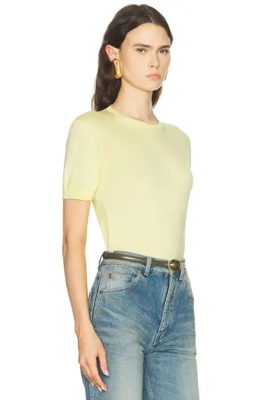 Saint Laurent Short Sleeve Pullover Sweater | Thumbnail 2