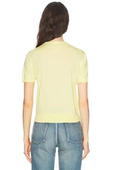 Saint Laurent Short Sleeve Pullover Sweater | Thumbnail 3