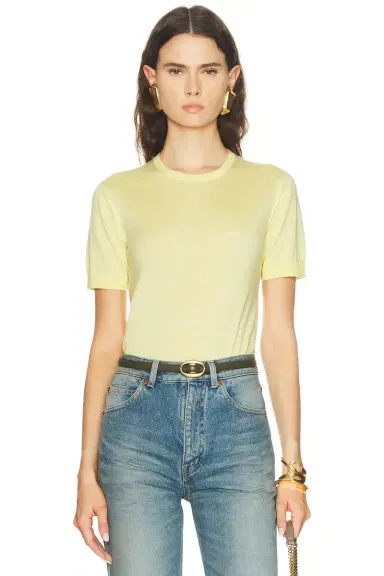 Saint Laurent Short Sleeve Pullover Sweater | Thumbnail 1