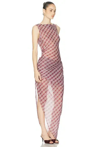 EAVES Phoebe Asymmetric Dress | Thumbnail 2 EAVES Phoebe Asymmetric Dress | Thumbnail 2
