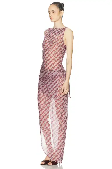 EAVES Phoebe Asymmetric Dress | Thumbnail 3 EAVES Phoebe Asymmetric Dress | Thumbnail 3