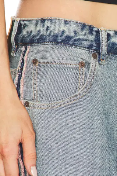 Acne Studios Pagga Orlan Blue Shimmy Wide Leg | Thumbnail 6