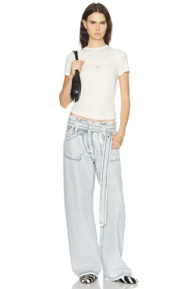 Acne Studios Page Blue Shadow Wide Leg | Thumbnail 5