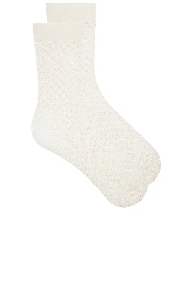 Wolford Blossom Net Knee High Socks