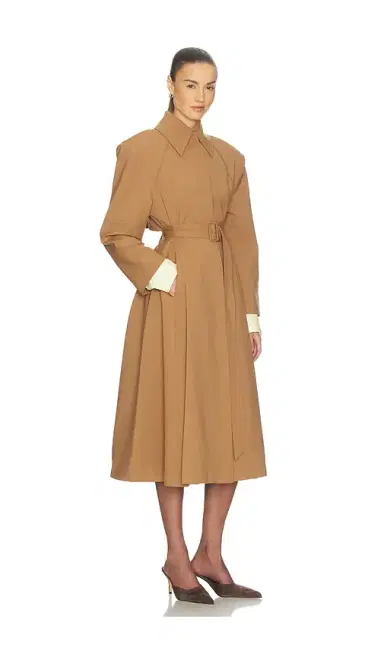 Helsa Wool Blend Midi Trench | Thumbnail 2 Helsa Wool Blend Midi Trench | Thumbnail 2
