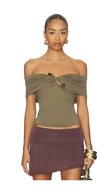 Bardot Martina Off The Shoulder Top | Thumbnail 1 Bardot Martina Off The Shoulder Top | Thumbnail 1