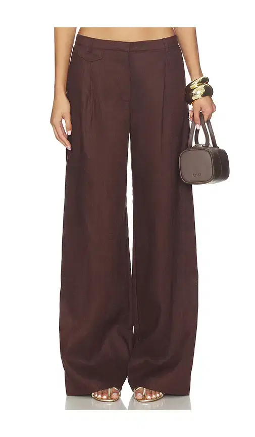 Bardot Geordy Hipster Linen Pant