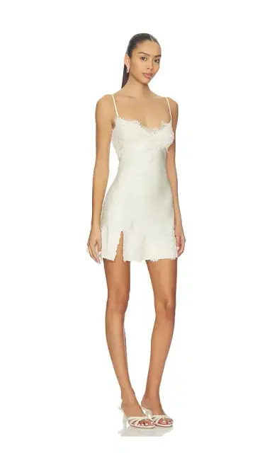Bardot Alerie Lace Satin Mini Dress | Thumbnail 2 Bardot Alerie Lace Satin Mini Dress | Thumbnail 2