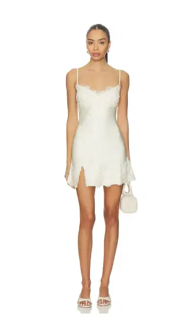 Bardot Alerie Lace Satin Mini Dress | Thumbnail 1 Bardot Alerie Lace Satin Mini Dress | Thumbnail 1