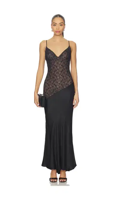 Bardot Aralia Lace Satin Maxi Dress | Thumbnail 1 Bardot Aralia Lace Satin Maxi Dress | Thumbnail 1