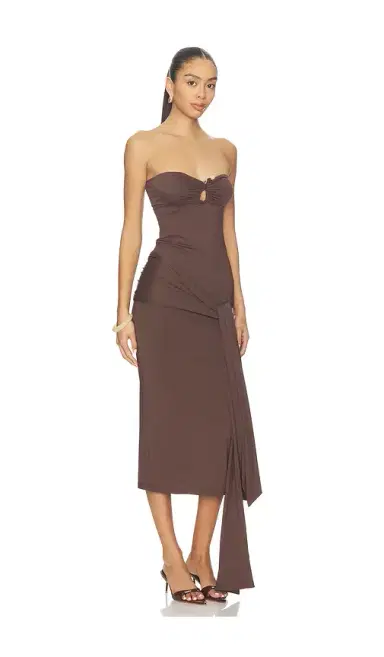 Bardot Laverne Strapless Midi Dress | Thumbnail 2