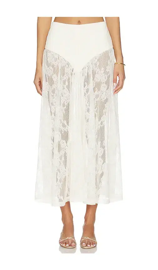 Bardot Hildie High Waisted Midi Skirt
