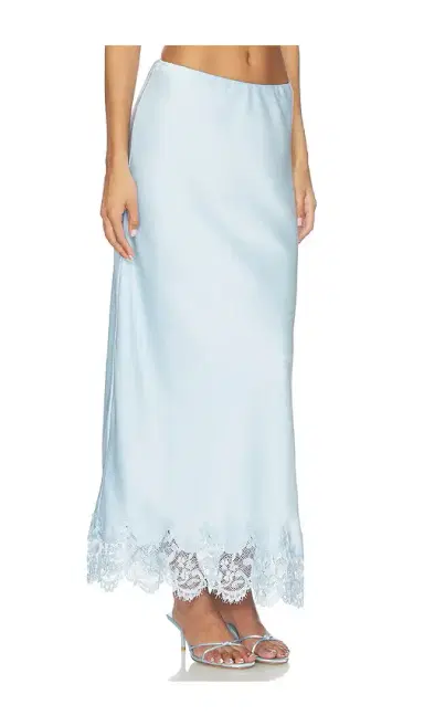 Bardot x REVOLVE Elisan Lace Satin Midi Skirt | Thumbnail 2 Bardot x REVOLVE Elisan Lace Satin Midi Skirt | Thumbnail 2