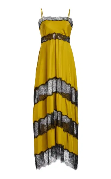 Ulla Johnson Coco Lace-Trimmed Silk Maxi Dress | Thumbnail 1 Ulla Johnson Coco Lace-Trimmed Silk Maxi Dress | Thumbnail 1