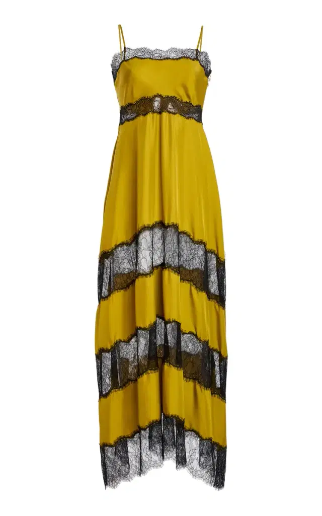 Coco Lace-Trimmed Silk Maxi Dress Coco Lace-Trimmed Silk Maxi Dress