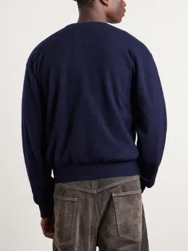 Auralee Brushed Cashmere and Cotton-Blend Cardigan - Men | Thumbnail 4 Auralee Brushed Cashmere and Cotton-Blend Cardigan - Men | Thumbnail 4