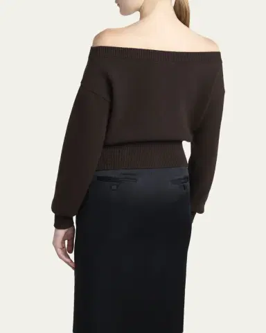 Tom Ford Cashmere Off-The-Shoulder Cardigan | Thumbnail 3 Tom Ford Cashmere Off-The-Shoulder Cardigan | Thumbnail 3