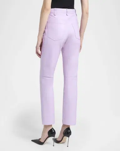 Tom Ford Nappa Leather Slim-Leg Ankle Pants | Thumbnail 2 Tom Ford Nappa Leather Slim-Leg Ankle Pants | Thumbnail 2