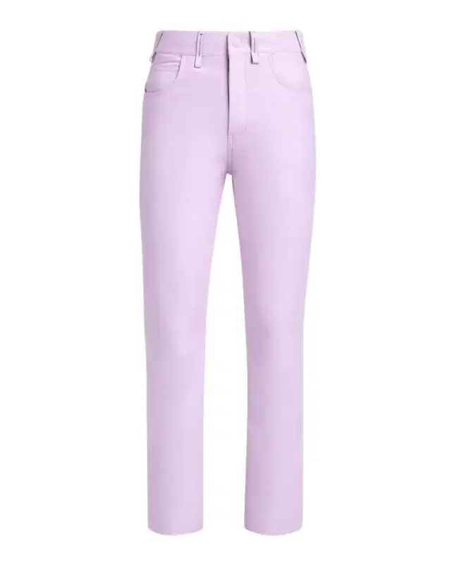 TOM FORD Nappa Leather Slim-Leg Ankle Pants