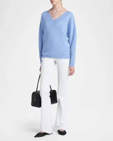 Tom Ford Seamless Soft Wool V-Neck Sweater | Thumbnail 2 Tom Ford Seamless Soft Wool V-Neck Sweater | Thumbnail 2