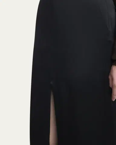 Tom Ford Tailored Crepe Envers Satin Slit Maxi Skirt | Thumbnail 5