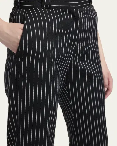 Tom Ford Pinstripe Straight-Leg Ankle Trousers | Thumbnail 5 Tom Ford Pinstripe Straight-Leg Ankle Trousers | Thumbnail 5