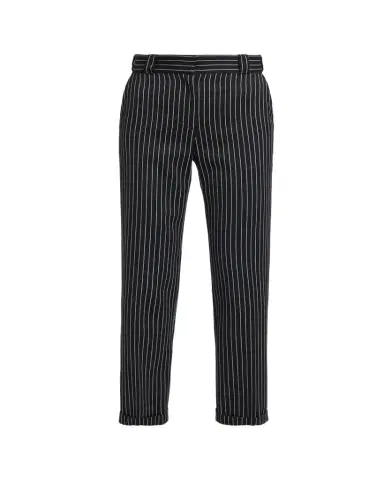 Tom Ford Pinstripe Straight-Leg Ankle Trousers | Thumbnail 1 Tom Ford Pinstripe Straight-Leg Ankle Trousers | Thumbnail 1