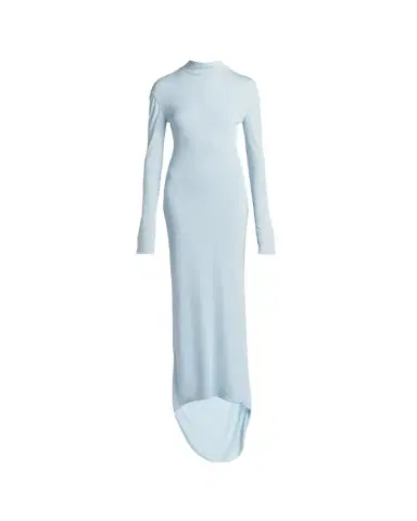 Tom Ford Long-Sleeve Twisted Open-Back Crepe Jersey Gown | Thumbnail 1 Tom Ford Long-Sleeve Twisted Open-Back Crepe Jersey Gown | Thumbnail 1