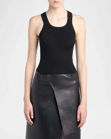 Tom Ford Fine Merino Rib Racerback Tank Top | Thumbnail 2