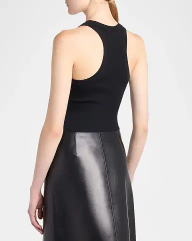 Tom Ford Fine Merino Rib Racerback Tank Top | Thumbnail 3