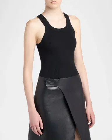 Tom Ford Fine Merino Rib Racerback Tank Top | Thumbnail 4