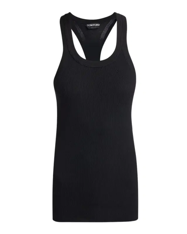 TOM FORD Fine Merino Rib Racerback Tank Top
