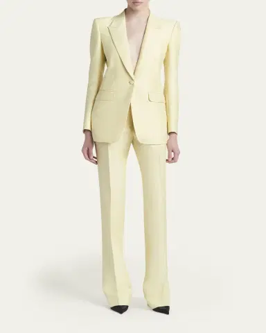 Tom Ford Wool Silk Single-Breasted Jacket | Thumbnail 2 Tom Ford Wool Silk Single-Breasted Jacket | Thumbnail 2