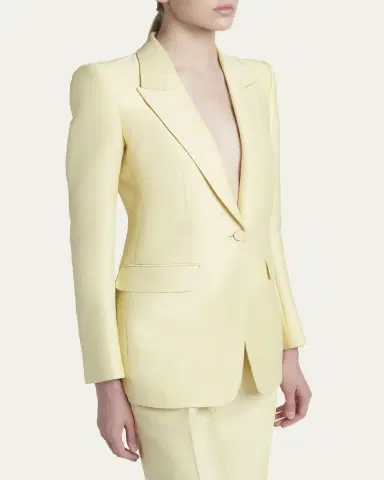 Tom Ford Wool Silk Single-Breasted Jacket | Thumbnail 4 Tom Ford Wool Silk Single-Breasted Jacket | Thumbnail 4