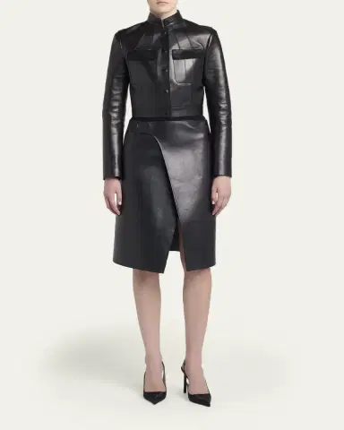 Tom Ford Nappa Leather Wrap Skirt | Thumbnail 2