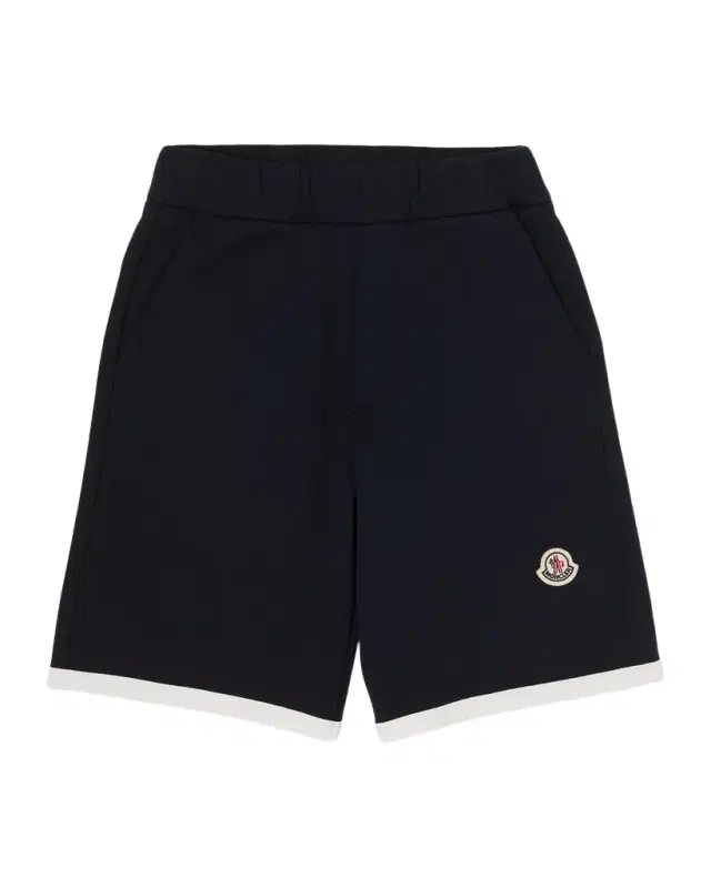 Moncler Boy 's Logo Stretch Cotton Fleece Shorts, Size -6